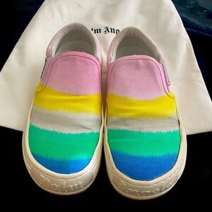 PALM ANGELS Multicolor Canvas Stripe Sneakers
